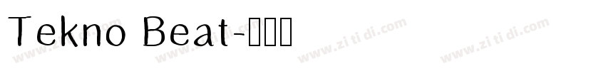 Tekno Beat字体转换